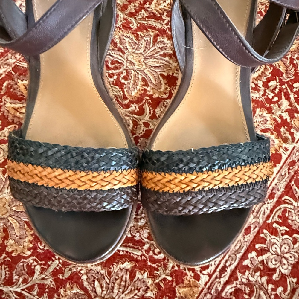 Brown and Orange Woven Sandals - Picture 7 of 9